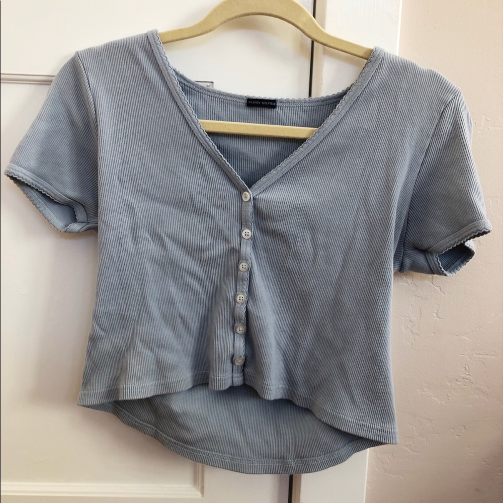 Light blue/grey Brandy Jessie Top